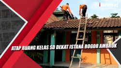 Video Atap Ruang Kelas SD Dekat Istana Bogor Ambruk