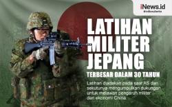 Infografis Pasukan Bela Diri Jepang Gelar Latihan Perang Besar-besaran