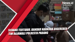 Video Sedang Tertidur, Bandar Narkoba Digerebek Tim Rajawali Polresta Padang