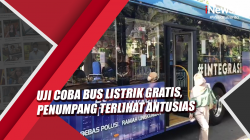 Video Uji Coba Bus Listrik Gratis, Penumpang Terlihat Antusias