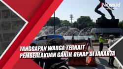 Video Tanggapan Warga terkait Pemberlakuan Ganjil Genap di Jakarta