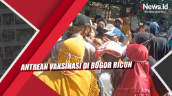 Video Antrean Vaksinasi di Bogor Ricuh