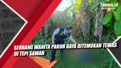 Video Seorang Wanita Paruh Baya Ditemukan Tewas di Tepi Sawah