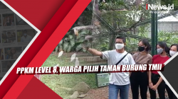 Video PPKM Level 3, Warga Pilih Taman Burung TMII