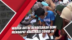 Video Warga Antre Berdesakan Demi Mendapat Vaksinasi Covid-19 di Mandailing Natal