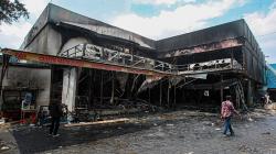 Tidak Ada yang Tersisa, Begini Kondisi Swalayan di Cilandak yang Ludes Terbakar