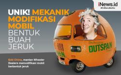 Infografis Modifikasi Mobil Unik Berbentuk Buah Jeruk