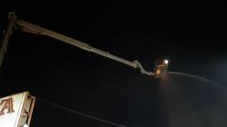 Damkar Turunkan Mobil Bronto Skylift Padamkan Api di Toko Swalayan Cilandak