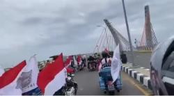 Viral Rombongan Moge Seberangi Jembatan yang Belum Diresmikan, Warganet: Kasih Sanksi Gitu 
