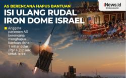 Infografis AS Berencana Hapus Bantuan Isi Ulang Rudal Iron Dome Israel