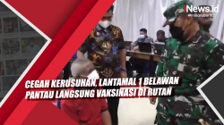 Video egah Kerusuhan, Lantamal 1 Belawan Pantau Langsung Vaksinasi di Rutan