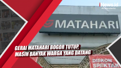 Video Gerai Matahari Bogor Tutup, Masih Banyak Warga yang Datang