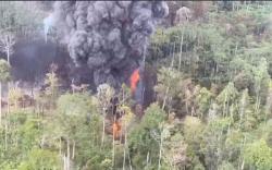 Karhutla di Lokasi Ledakan Sumur Minyak Ilegal Belum Padam, Petugas Terkendala Jalan