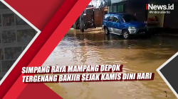 Video Simpang Raya Mampang Depok Tergenang Banjir sejak Kamis Dini Hari