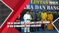 TNI AL Gelar Doa Bersama Lintas Agama di KRI Semarang yang Berlayar