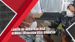 Ikut Serbuan Vaksinasi TNI AL di Cianjur, Lansia Ini Harapkan Bisa Kembali Berkebun