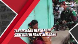 Tangis Haru Nenek Asih saat Diberi Paket Sembako oleh Pangdam III/Siliwangi