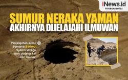 Infografis Sumur Neraka Yaman Akhirnya Dijelajahi Ilmuwan<