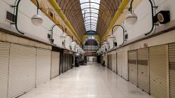 Suasana Sepi Mal Blok M akibat Pandemi