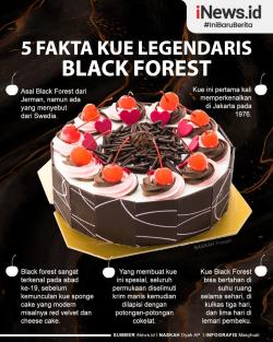 Infografis 5 Fakta Kue Legendaris Black Forest, Melekat di Tiap Gigitannya