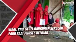 Video Viral Pria Segel Bangunan Sekolah PAUD di Serang Banten saat Proses Belajar