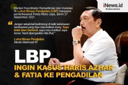 Infografis LBP Ingin Kasus Haris Azhar dan Fatia ke Pengadilan