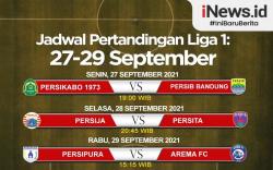 Infografis Jadwal Pertandingan Pekan ke-5 Liga 1 2021/2022