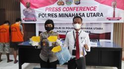 Transaksi Sabu Sistem Tempel, 2 Pemuda Ditangkap Polres Minahasa Utara