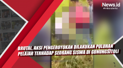 Video Brutal, Aksi Pengeroyokan Dilakukan Puluhan Pelajar Terhadap Seorang Siswa di Gunungsitoli