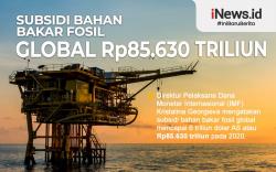 Infografis Subsidi Bahan Bakar Fosil Global Rp85.630 Triliun