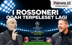 Infografis Prediksi Laga Liga Champions AC Milan Vs Atletico Madrid