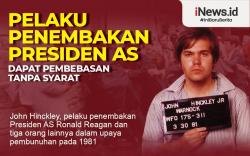 Infografis Penembak Presiden AS Ronald Reagan Bakal Bebas
