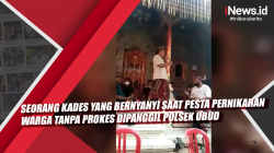 Video Viral, Seorang Kades yang Bernyanyi saat Pesta Pernikahan Warga Tanpa Prokes Dipanggil Polsek Ubud