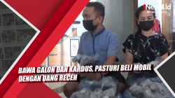 Video Bawa Galon dan Kardus, Pasturi di Makassar Beli Mobil dengan Uang Receh
