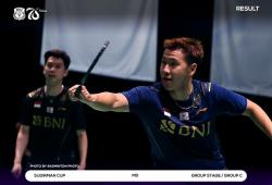 Hasil Piala Sudirman 2021: Marcus/Kevin Tumbangkan Duo Denmark, Indonesia Unggul 1-0