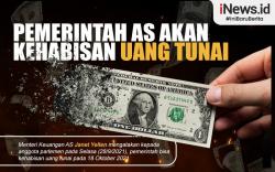 Infografis Pemerintah AS akan Kehabisan Uang Tunai