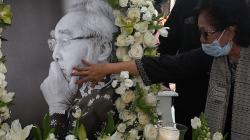 Suasana Rumah Duka Politikus PDIP Sabam Sirait