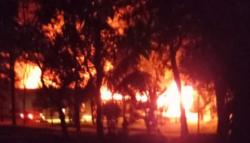 Gudang Karet PTPN VIII Nusantara Sukabumi Terbakar, Kerugian Capai Ratusan Juta<