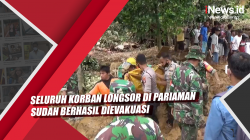Video Seluruh Korban Longsor di Pariaman Sudah Berhasil Dievakuasi