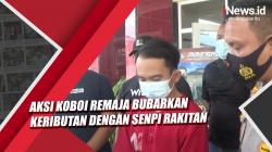 Video Aksi Koboi Remaja Bubarkan Keributan dengan Senpi Rakitan Berakhir di Kantor Polisi