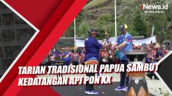 Tarian Tradisional Papua Sambut Kedatangan Api PON XX