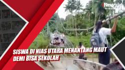 Siswa di Nias Utara Menantang Maut demi Bisa Sekolah