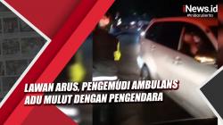 Video Pengemudi Ambulans Lawan Arus Cekcok dengan Pengendara di Kramat Jati