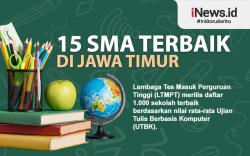 Infografis 15 SMA Terbaik di Jawa Timur