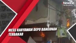 Video Mess Karyawan Depo Bangunan Terbakar di Kemayoran