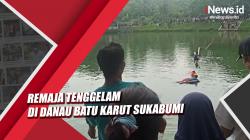 Video Remaja Tenggelam di Danau Batu Karut Sukabumi, Korban Belum Ditemukan