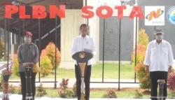 Bareng Mahfud, Jokowi Resmikan PLBN Sota di Merauke