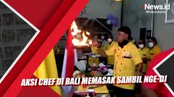 Aksi Chef di Bali Memasak Sambil Nge-DJ