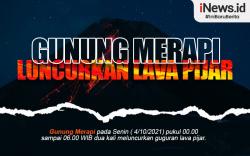 Infografis Gunung Merapi  Luncurkan Lava Pijar Sejauh 1 Kilometer 