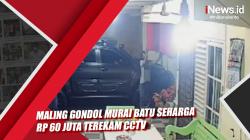 Maling Gondol Murai Batu Seharga Rp 60 Juta Terekam CCTV